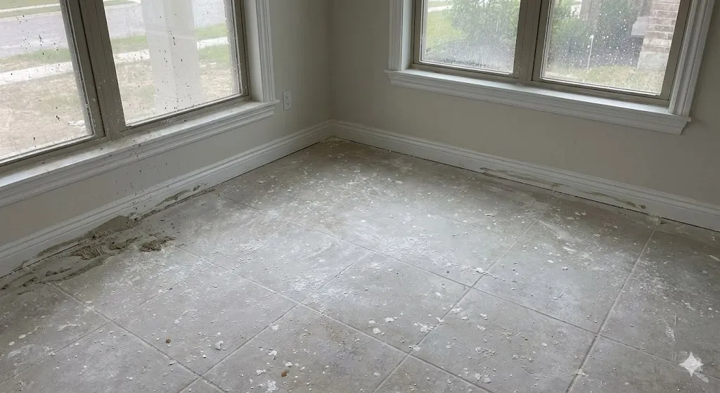 Baureinigung vorher – Baustelle vor der Reinigung in Aachen