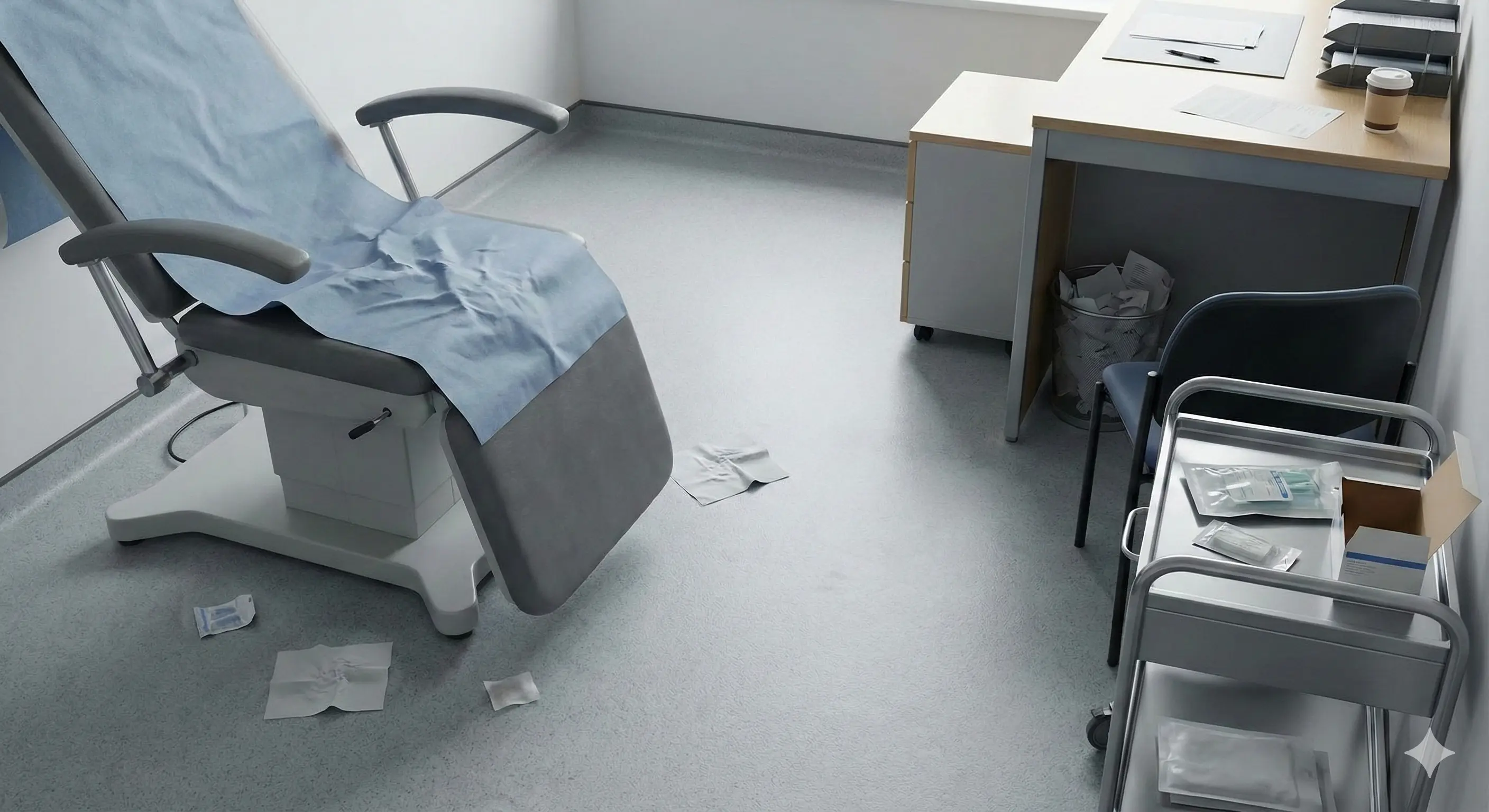 Vorher Praxisreinigung